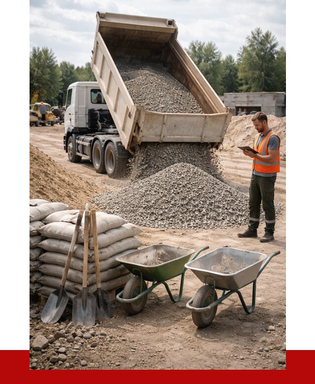 Доставка нерудных материалов в Красногорске от 1219 руб. | ПРОНЕРУДКрр