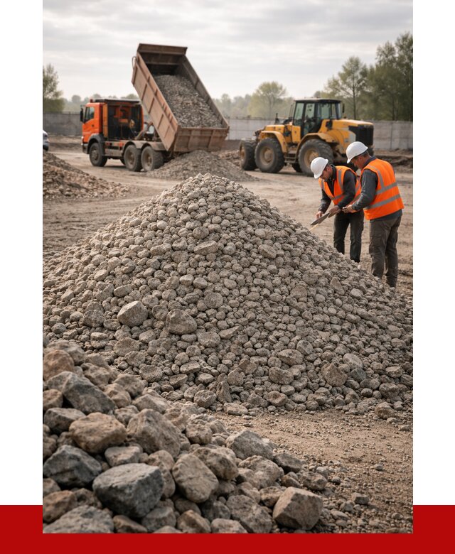 Гранитный щебень фракция 40-70 в Красногорске от 2540 руб ПРОНЕРУДКрр