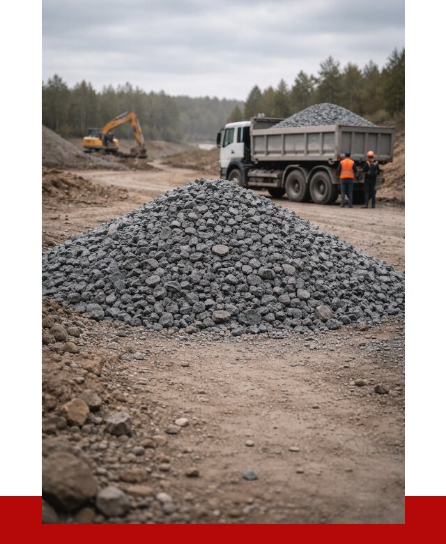 Щебень габбро диабаз фракция 40-70 в Красногорске от 2235 р-ПРОНЕРУДКрр