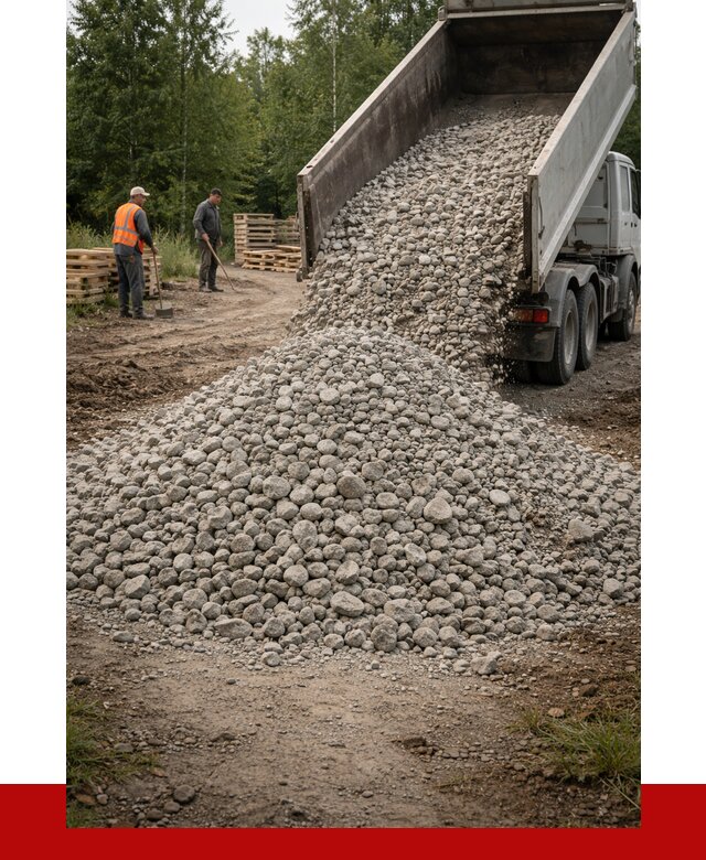 гравийный щебень фракция 70-120 в Красногорске от 2489 р. ПРОНЕРУДКрр