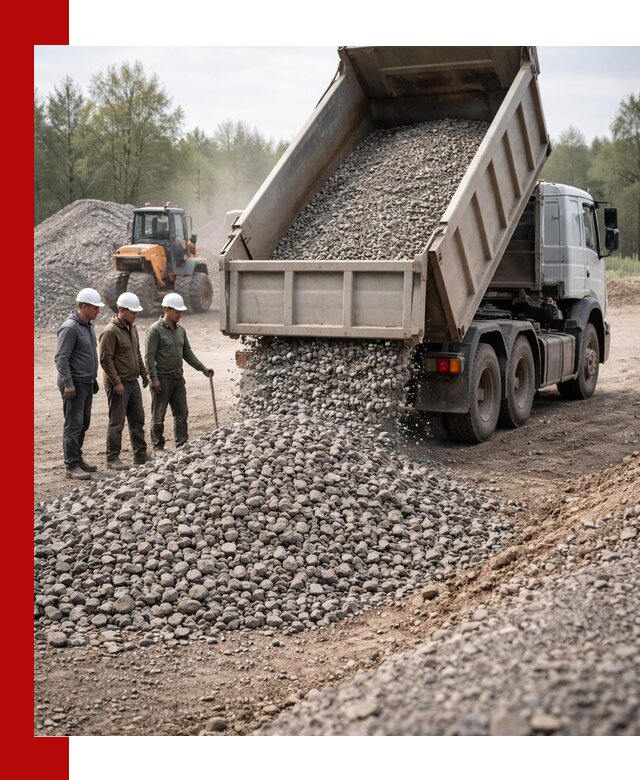 Доставка гравийного щебня фракции 70-120 в Красногорске