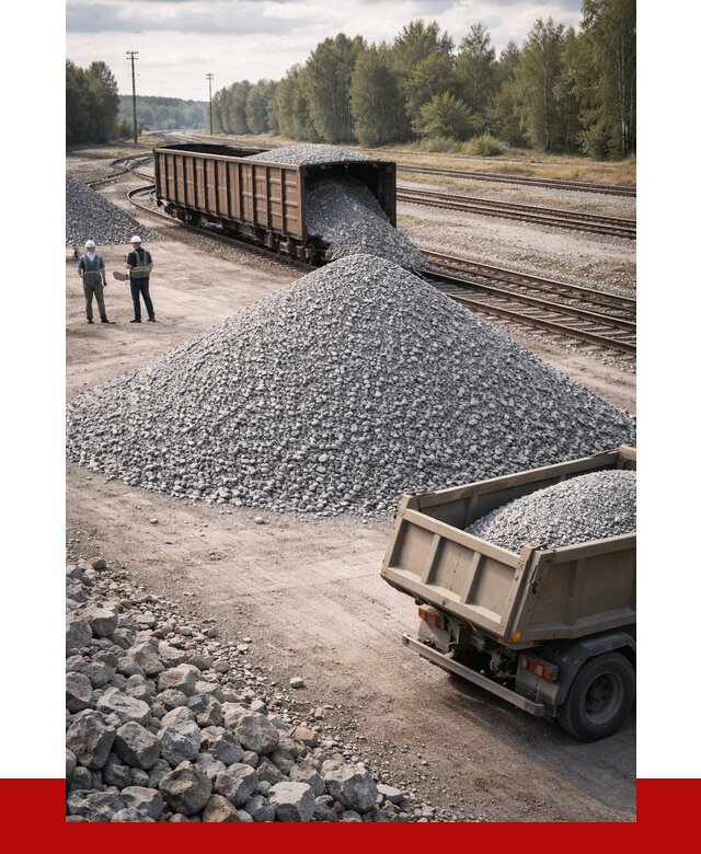 Железнодорожный щебень 20-60 в Красногорске от 1727 р. | ПРОНЕРУДКрр