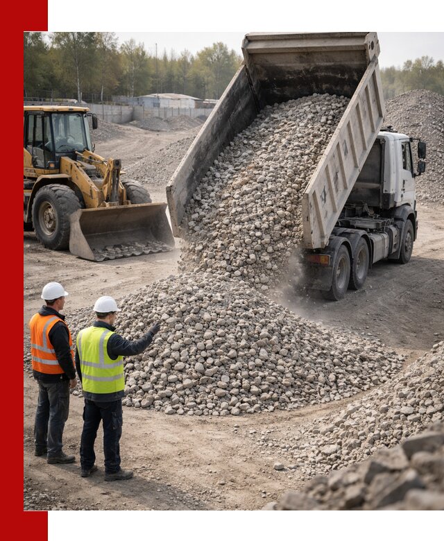 Вторичный щебень фракция 40–70 доставка в Красногорске