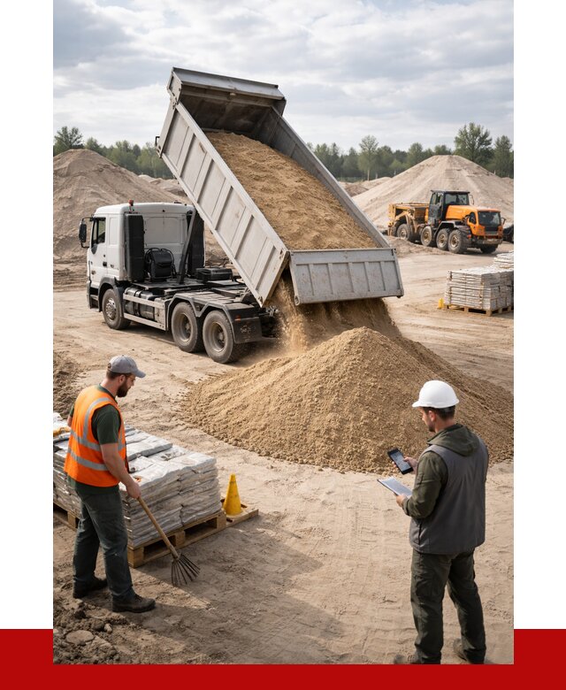 Карьерный песок с доставкой в Красногорске от 3658 р. ПРОНЕРУДКрр