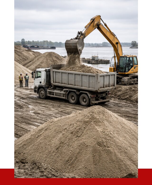 Купить речной песок навалом в Красногорске от 1829 р., ПРОНЕРУДКрр