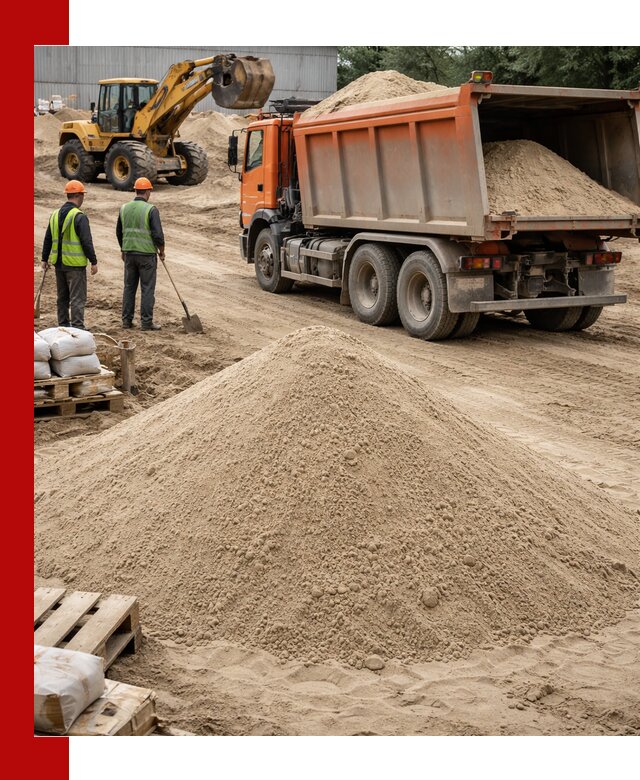 Доставка и продажа мытого речного песка в Красногорске