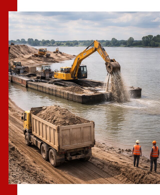 Намывной песок с доставкой в Красногорске оптом и в розницу