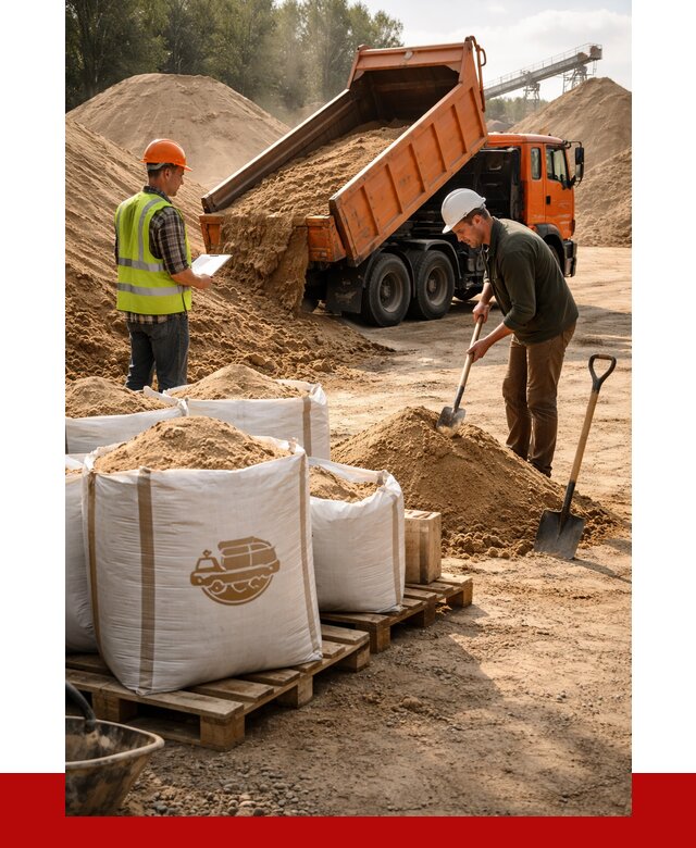 Строительный песок в Красногорске от 2235 р. с доставкой, ПРОНЕРУДКрр