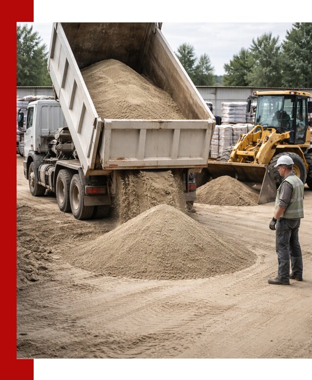 Поставка и доставка песка для бетона в Красногорске