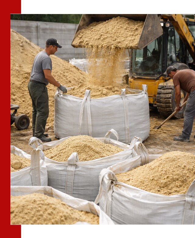 Поставка качественного песка для кладки в Красногорске