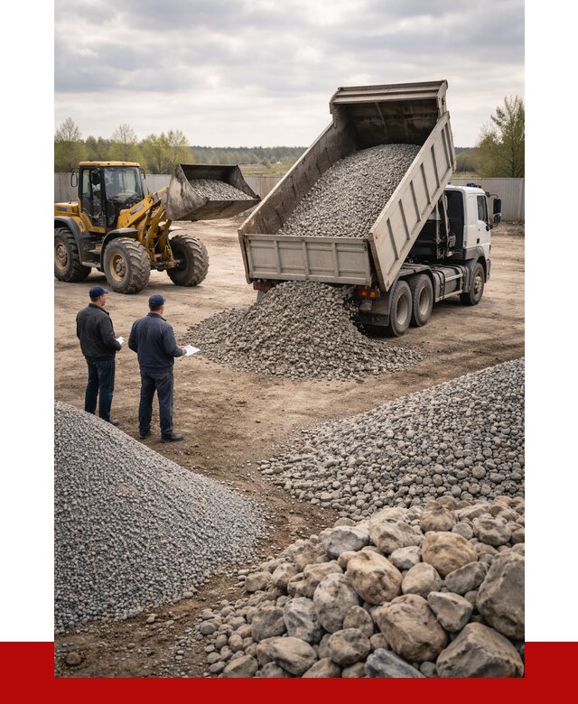 Гравий и камень с доставкой в Красногорске от 4268 р. - ПРОНЕРУДКрр