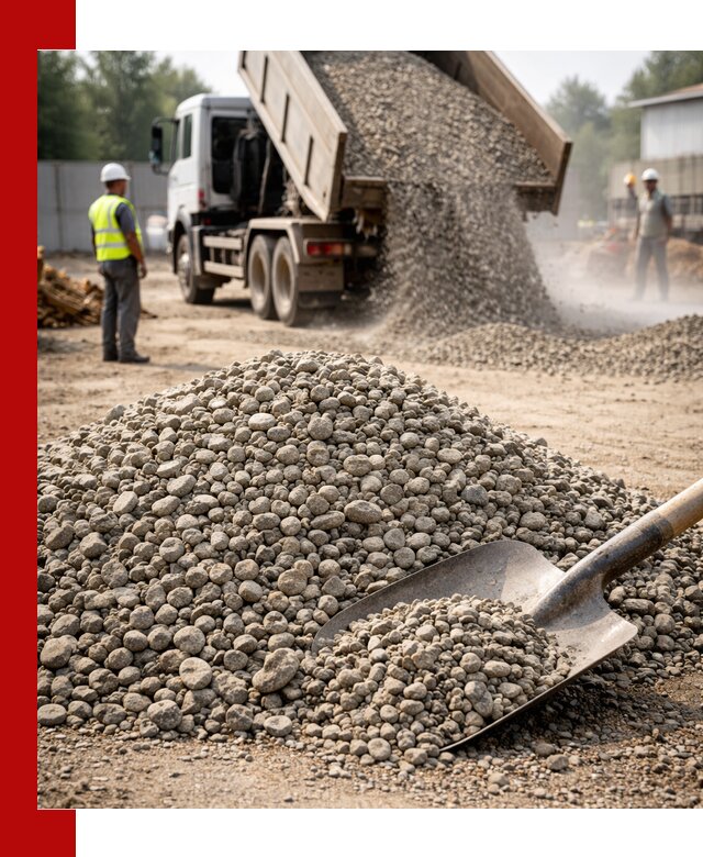 Доставка гравия фракции 20-40 в Красногорске с самосвалами