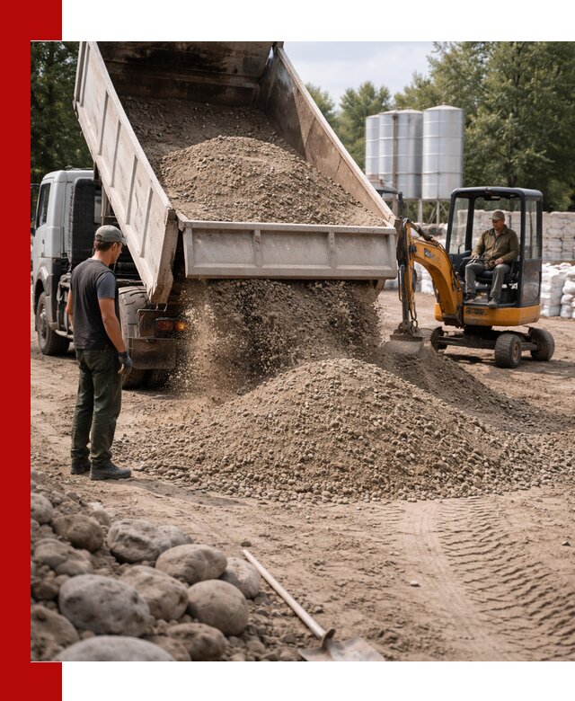 Доставка ПГС С3 в Красногорске самосвалами и миксерами