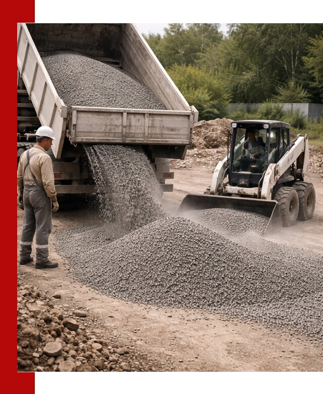 Доставка гравийного отсева 0-5 в Красногорске оптом и в розницу