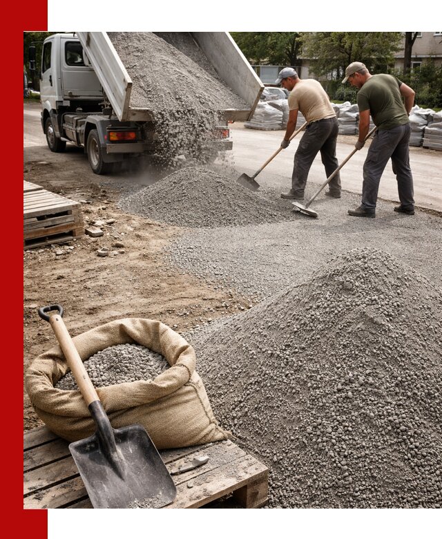 Отсев для тротуарной плитки в Красногорске — доставка и укладка