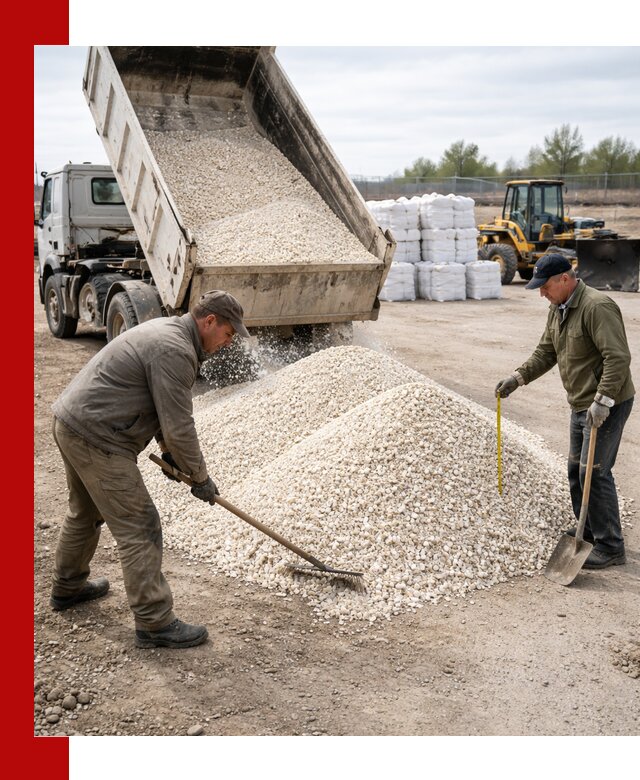 Мраморная крошка с доставкой и разгрузкой в Красногорске