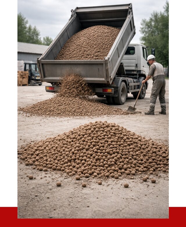 Керамзит с доставкой в Красногорске от 4268 р. за м3 | ПРОНЕРУДКрр