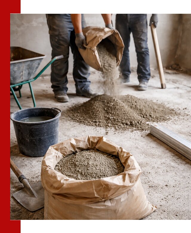 Доставка сухой смеси для стяжки в Красногорске