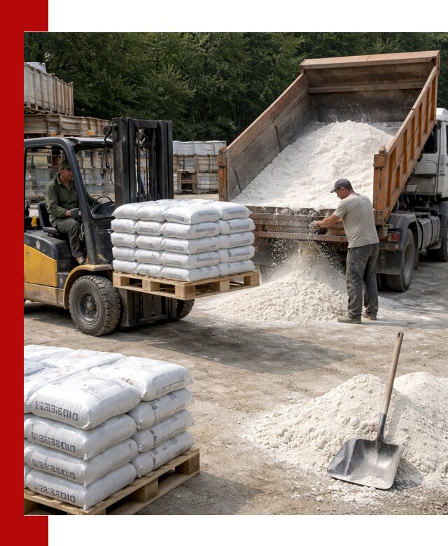 Доставка строительной извести оптом и в розницу в Красногорске
