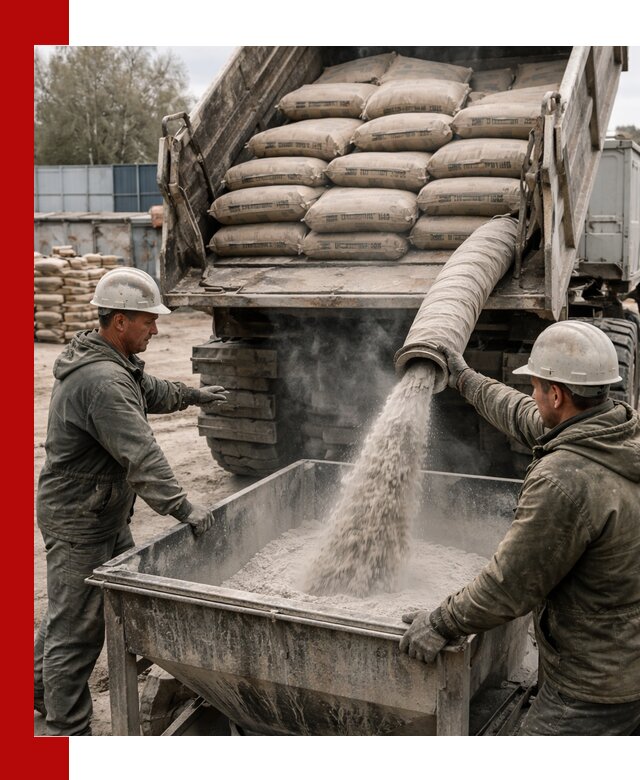 Доставка цемента М400 в Красногорске оптом и в розницу