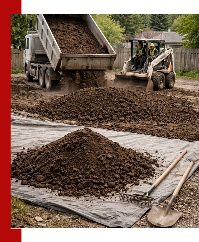 Грунт для отсыпки участка с доставкой в Красногорске