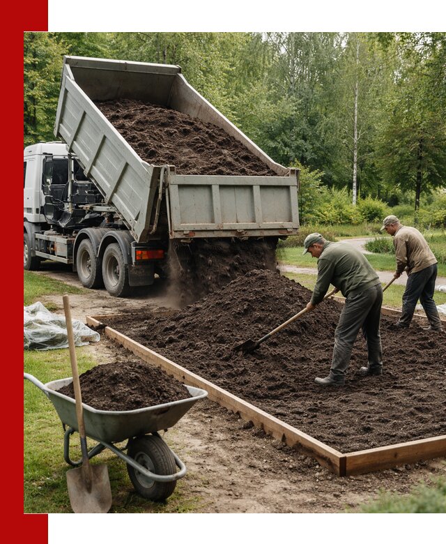 Доставка грунта для озеленения и благоустройства в Красногорске