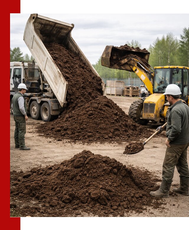 Доставка торфа оптом и в мешках в Красногорске