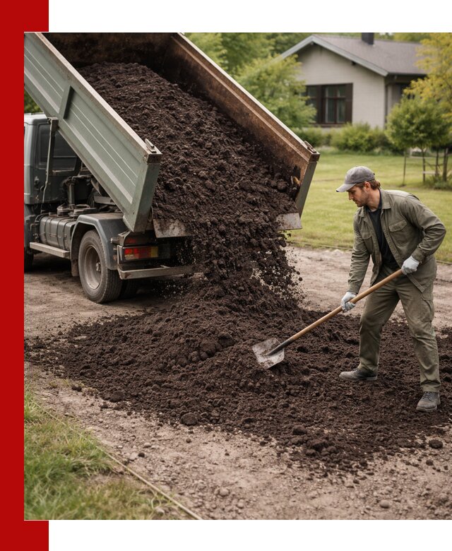 Чернозем для газона с доставкой в Красногорске быстро и качественно