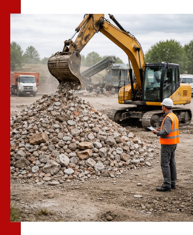 Доставка и вывоз строительного боя в Красногорске