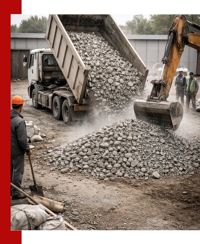 Доставка дробленого бетона в Красногорске оптом и в розницу
