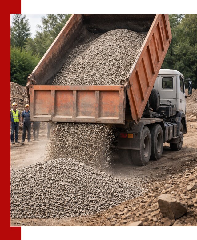 Доставка сыпучих материалов самосвалом в Красногорске быстро и надежно