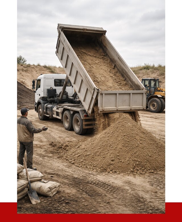 Доставка самосвалом 20 кубов в Красногорске от 7621 р. | ПРОНЕРУДКрр