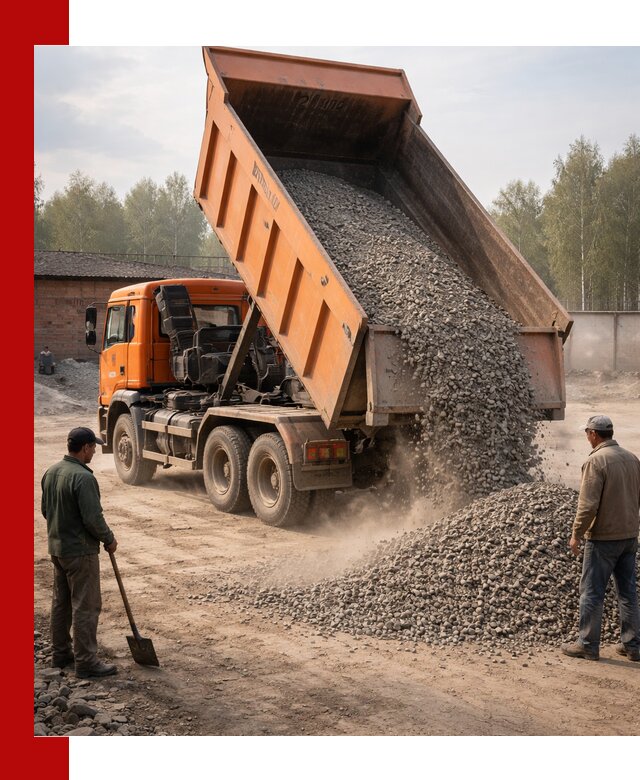 Доставка самосвалом 20 м3 в Красногорске быстро и надежно