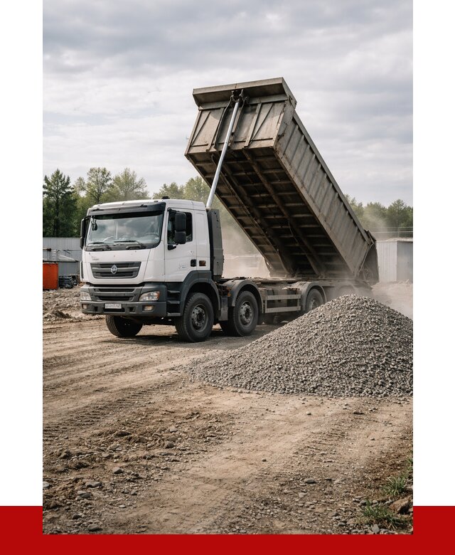 Доставка самосвалом 40 кубов в Красногорске от 9145 р. | ПРОНЕРУДКрр