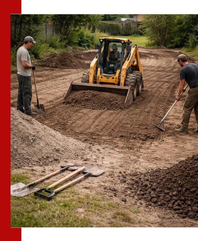 Планировка участка грунтом с вывозом и доставкой в Красногорске