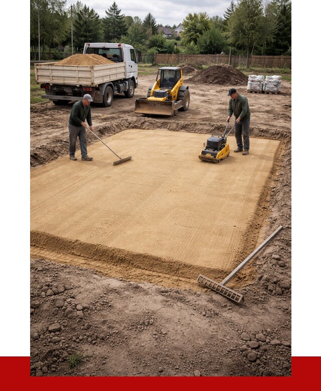 Устройство песчаной подушки в Красногорске от 4572 р. ПРОНЕРУДКрр