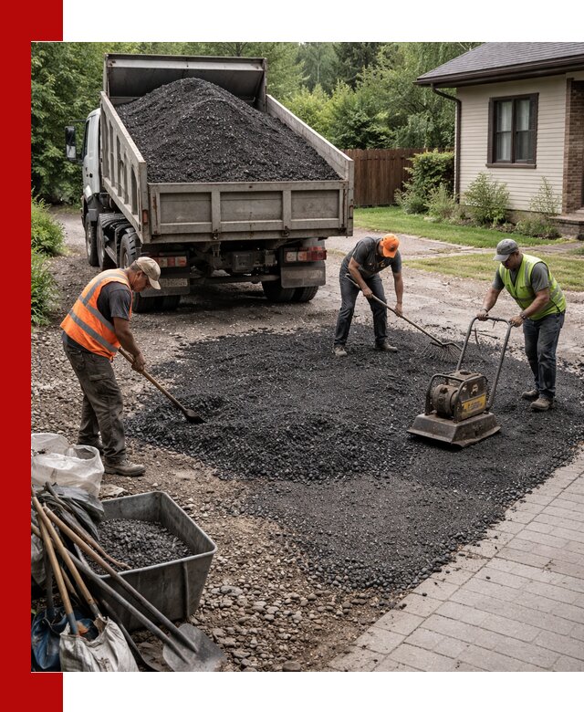 Асфальтовая крошка для двора с доставкой в Красногорске